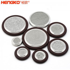 恒歌不銹鋼316L真空卡環濾芯耐高溫透氣均勻耐壓，工業衛生級不銹鋼濾片過濾器