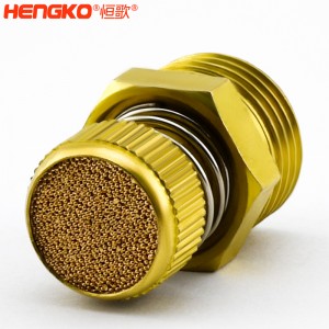 廠家批發(fā)HSD型可調(diào)節(jié)青銅消聲消音器多規(guī)格耐高溫消音降噪，用于電磁閥氣動靜音器接頭